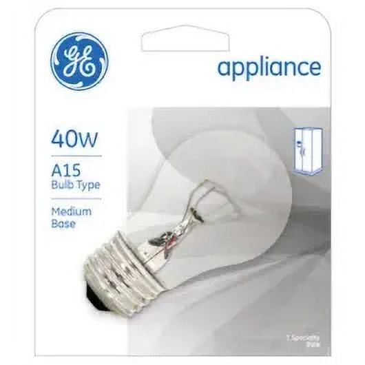 1PC GE Lighting 15206 40 Watt Appliance Light Bulb Clear (Case of 12)