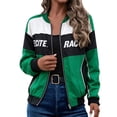 thumbnail image 2 of Race Car Driver Jacket Women Zip Up Streetwear F1 Jacket Varsity Outfit, 2 of 4