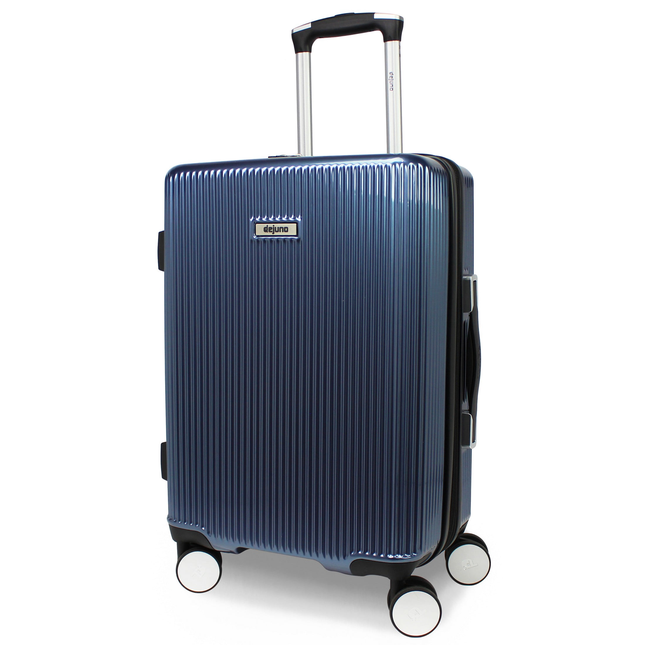 World Traveler Dejuno Monarch 3-Piece Polycarbonate Spinner Luggage Set - Iron Blue