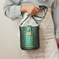 thumbnail image 4 of MKF Collection Avery Faux Crocodile Embossed Vegan Leather Women’s Crossbody Bag, Modern Crossover Purse Handbag by Mia K - Green, 4 of 7