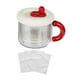 thumbnail image 3 of Fabricante de coladores de yogurt, filtro de alimentos separador de suero portátil con malla fina para la cocina queso yogurt queso Rojo, 3 of 8