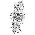 thumbnail image 2 of DPTALR Sketch Tattoos Stickers Abstract Stickers Rose Flowers, 2 of 2
