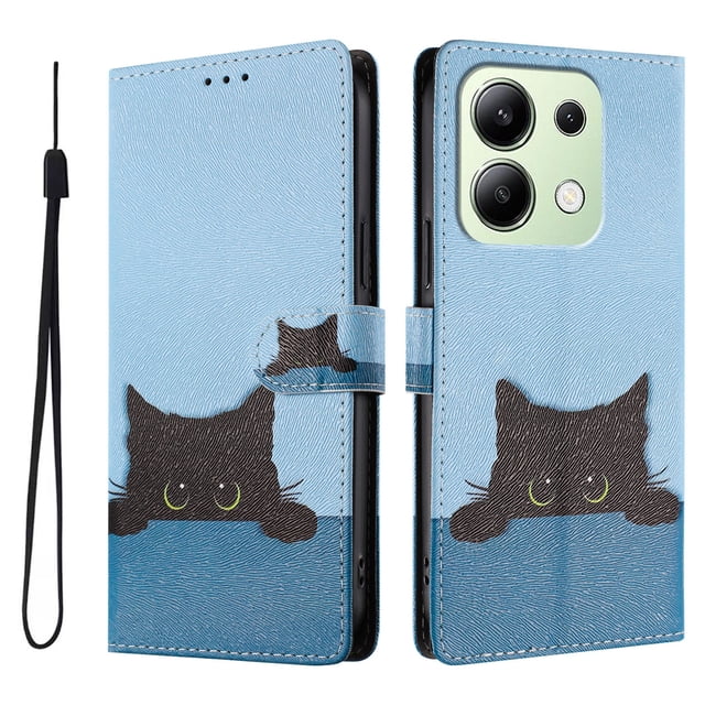 FOXDOCK Funda Tipo Cartera para Xiaomi Redmi Note 13 4G con Soporte y Correa – Diseño de Patrones Lindos