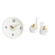 thumbnail image 1 of Reloj de pared,Reloj de pared decorativo,moderno y elegante.,Reloj de pared redondo silencioso y sin tictac,regalo,estatua de cisne,Estatuas y figuritas de cisne de cerámica modernas Esculturas, 1 of 8