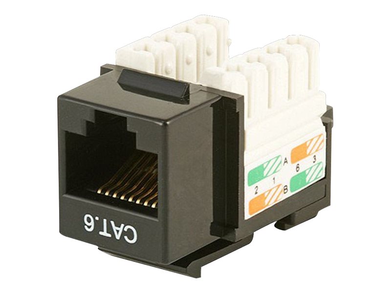 Monoprice Jack,Cat6,Punch Down,Black 5378
