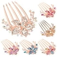 thumbnail image 4 of Visland Insert Comb Eco-friendly Five-tooth Alloy Insert Plate Hairpin for Lady, 4 of 7