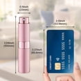 thumbnail image 6 of LISAPACK 8ML Atomizer Perfume Spray Bottle for Travel 3 PCS, Empty Refillable Cologne Dispenser, Portable Sprayer (Red, Purple, Pink), 6 of 9