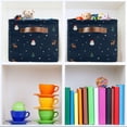 thumbnail image 6 of Yayeee 2 Pack Canvas Storage Basket with Handles for Shelves Fabric Bins Closet Organizer, Christmas Whimsy, 6 of 8