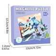 thumbnail image 3 of Loespoir Advanced Magnetic Puzzle, Puzzle for Children Aged 3 to 6, Thinking Toys, Educational Game, Kids Gift, Learning Activity(Purple), 3 of 5