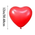 thumbnail image 3 of SLYNSHome 40 Pcs Red White Latex Balloons Heart Shaped Balloon for Birthday Wedding Valentine's Day Mothers Decorations, 3 of 6