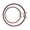 brown, variant on Pack Of 2 Sturdy Acrylic Embroidery Hoops With Edges For Sewing And Crafting Projects