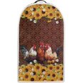 thumbnail image 1 of Rooster with Sunflower Blender Dust Cover Coffee Maker Cover Kitchen Decoration Small Appliance Cover Kitchen Mixer Attachments Foldable Dust Cover Blender Cover, 1 of 1