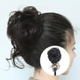 thumbnail image 4 of Pince Naturelle en Chignon Désordonné Pièce de Cheveux Extension Pince à Cheveux Mariage, 4 of 4