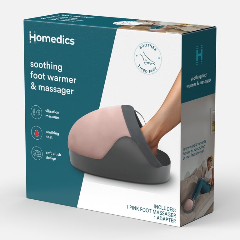 homedics vibration foot massager with heat walmart Homedics Soothing Foot Warmer and Massager with Heat, Pink