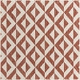 thumbnail image 2 of Rugs.com Jill Zarin Outdoor Collection Rug – 7' 10 Square Rust Red Flatweave Rug Perfect For Living Rooms, Kitchens, Entryways, 2 of 9