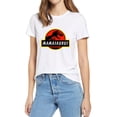 thumbnail image 2 of Camiseta unisex 100 % algodón con diseño de dinosaurio T Rex Mamasaurus, mamá Saurus, familia a juego, camiseta novedosa para mujer, regalo para mamá, 2 of 5