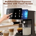 thumbnail image 3 of Bluebow Espresso Machine with Color Touchscreen, 20 Bar Espresso Maker with Automatic Milk Frother, Coffee Maker for Home - Cold Brew Cappuccino Latte Americano, 1350W, 3 of 8