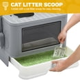 thumbnail image 4 of Uforic Large Enclosed Cat Litter Box with Lid Drawer Type Easy to Clean,with Litter Scoop,Gray, 4 of 6