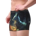 thumbnail image 3 of Rateoe Firefly Forest Fox Mens Boxer Briefs Poly Spandex Performance Boxer Briefs Underwear Hem Boxer Briefs - Large, 3 of 8