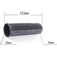 thumbnail image 2 of Czcpp-2 Pcs Poignées en Caoutchouc pour Brouette, Tracteurs, Tondeuses Tubes Ronds Noir Remplacement Poignées Universelles-122 x 30mm, 2 of 4