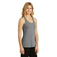 thumbnail image 4 of District Made Ladies Solid Gathered Racerback Tank-4XL (Heathered Nickel), 4 of 6