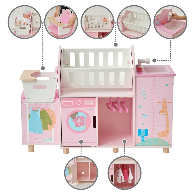 Teamson Kids Olivia's Little World Amanda Doll Nursery 6-in-1