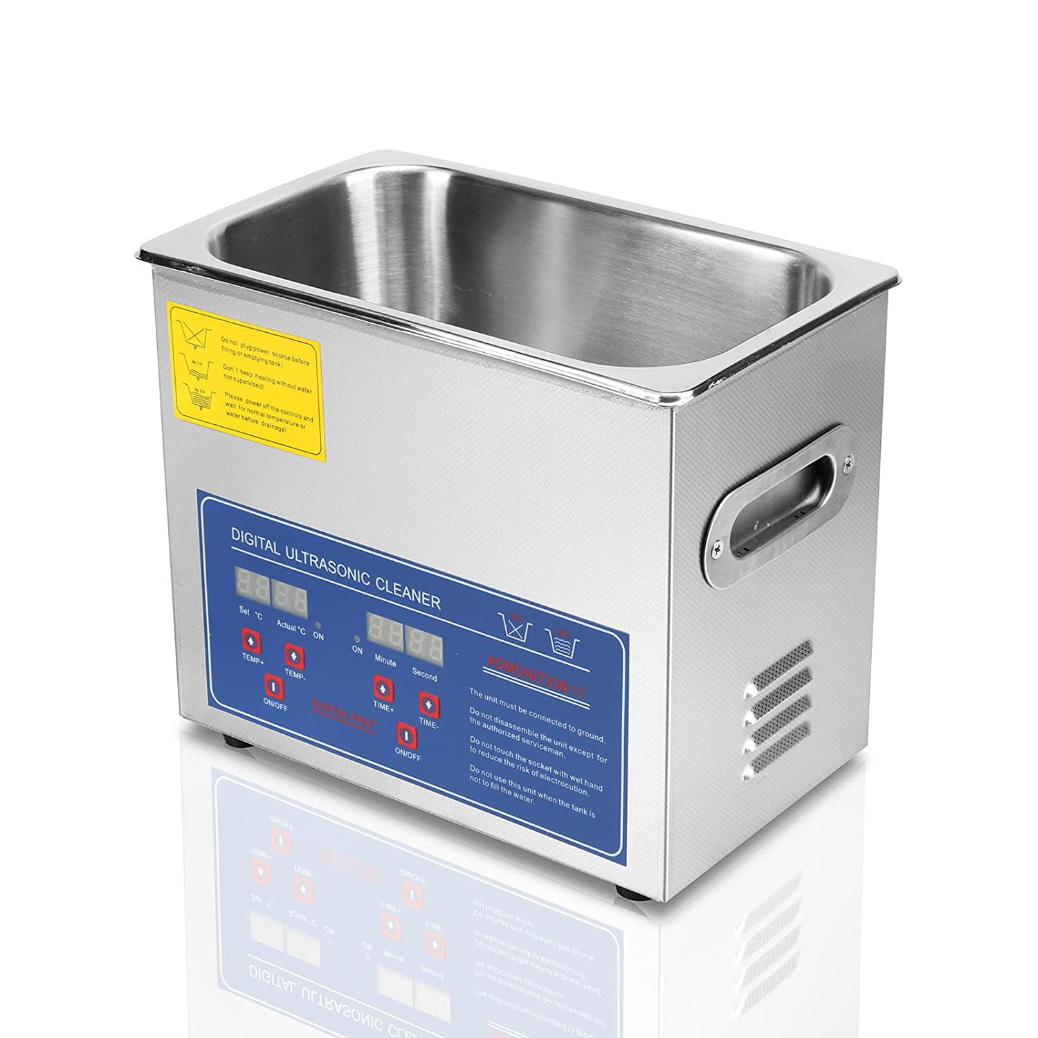 VEVOR Stainless Steel Industry Ultrasonic Cleaner 3L Heated Heater with Timer Walmart Canada