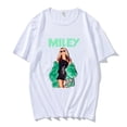 thumbnail image 1 of T-Shirt Inspiré de Miley Cyrus 2025 - T-Shirt Unisexe à Manches Courtes et Col Rond, Mode Urbaine Tendance pour Femmes et Hommes, TG, Blanc, 1 of 5
