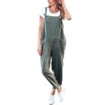 thumbnail image 2 of Biekopu Women’s Long Jumpsuit Casual Sleeveless Solid Color Baggy Romper Pants Overalls with Pockets, 2 of 4
