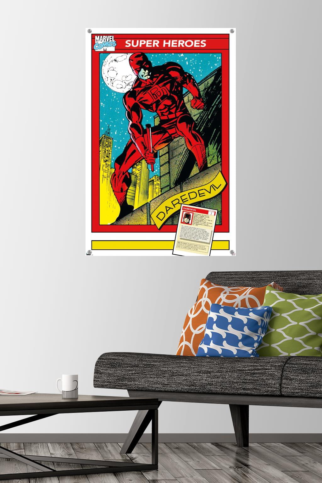 Marvel Trading Cards - Daredevil Wall Poster with Pushpins, 22.375" x 34"
