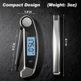 thumbnail image 5 of Meat Thermometer Digital Waterproof Instant Read Thermometer for Cooking ?/? Convertible, Food Thermometer with Backlight, Cooking Thermometer for Kitchen Auto-Rotating Display Grey, 5 of 5