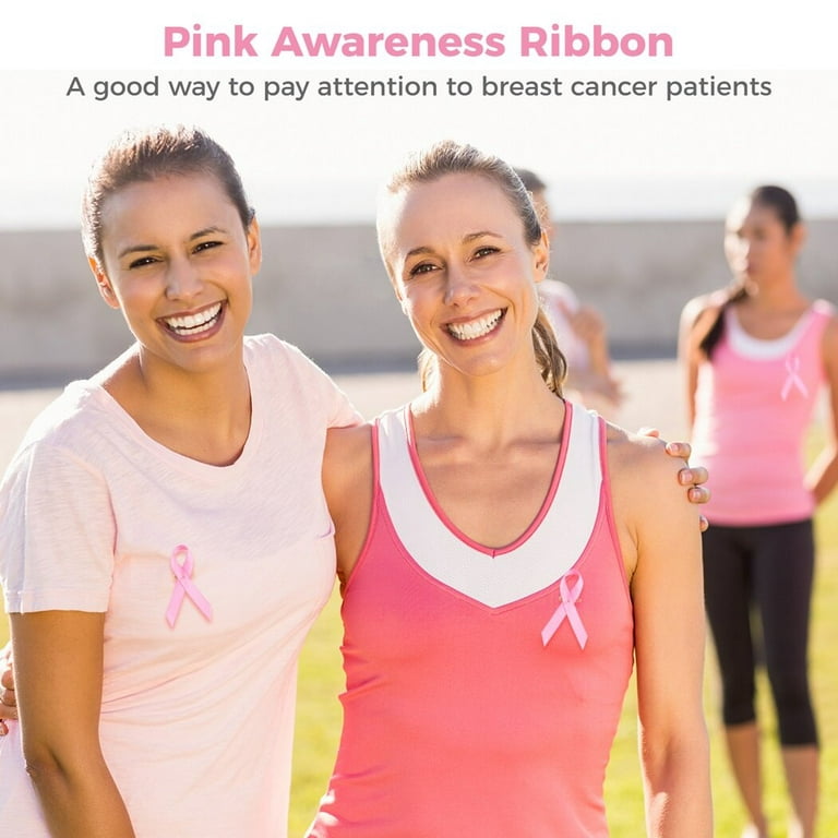 1 Pcs Hot Pink Ribbon Pin / Breast Cancer Awareness