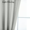 thumbnail image 6 of RISSIEN Linen Blended Rustic Curtains 72 inch Length 2 Panels for Living Room Pinch Pleat Textured Thick Light Filtering Privacy Window Drapes Grommet Top for Bedroom 6ft (52x72 Silvery Grey), 6 of 8