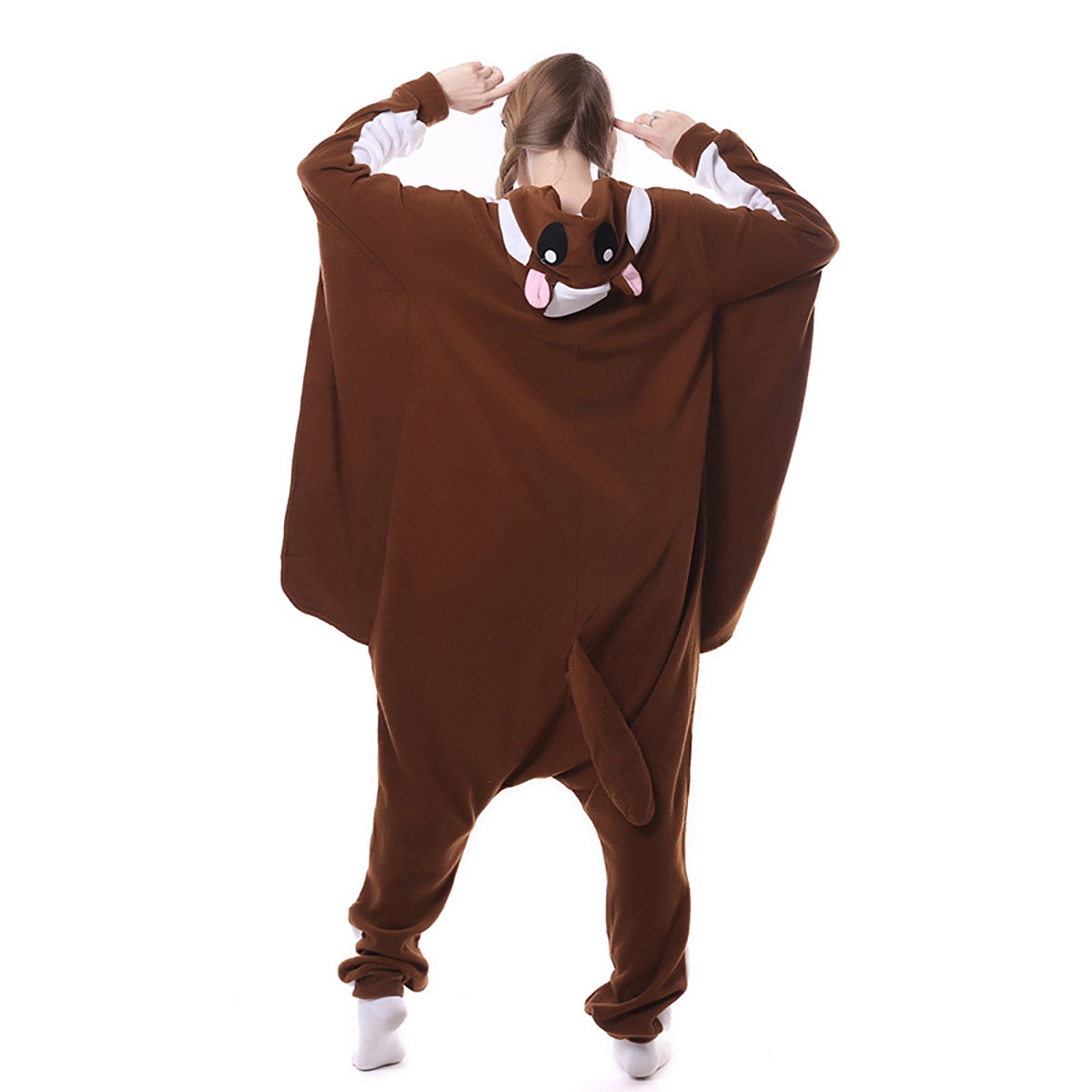 BONIXOOM Christmas Pajamas For Women Matching Family Christmas Pajamas Loungewear None Long Sleeve Sleep Tops Printed Brown S