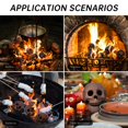 thumbnail image 2 of 1/4/8/12pcs, Halloween Fire Pit Skull Ceramic Props, Reusable Fireproof Skull Fire Pit, Halloween Decor For Party, BBQ, Fire Pit ,Fireplace, Gas, Halloween Horror Skull Decorations, Holiday Accessory,, 2 of 4