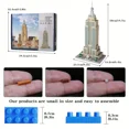 thumbnail image 7 of 3819-Piece Empire State Building Block Set - Realistic Miniature Architecture Model Kit, Collectible Landmark Building Toy for Adults, Perfect Home Decor Gift, 7 of 7