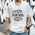 thumbnail image 3 of Men's T Shirts Summer New Trendy Sports Shirt Round Neck Patterned Tee Loose Classic Style S, 3 of 4