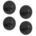 thumbnail image 1 of 5 Ganchos Autoadhesivos para Toallas, Ganchos Redondos, Ganchos de Pared, Ganchos para Toallas de Baño y Cocina de Acero Inoxidable, No Requiere Perforación, Negro Sailing Electrónica, 1 of 5
