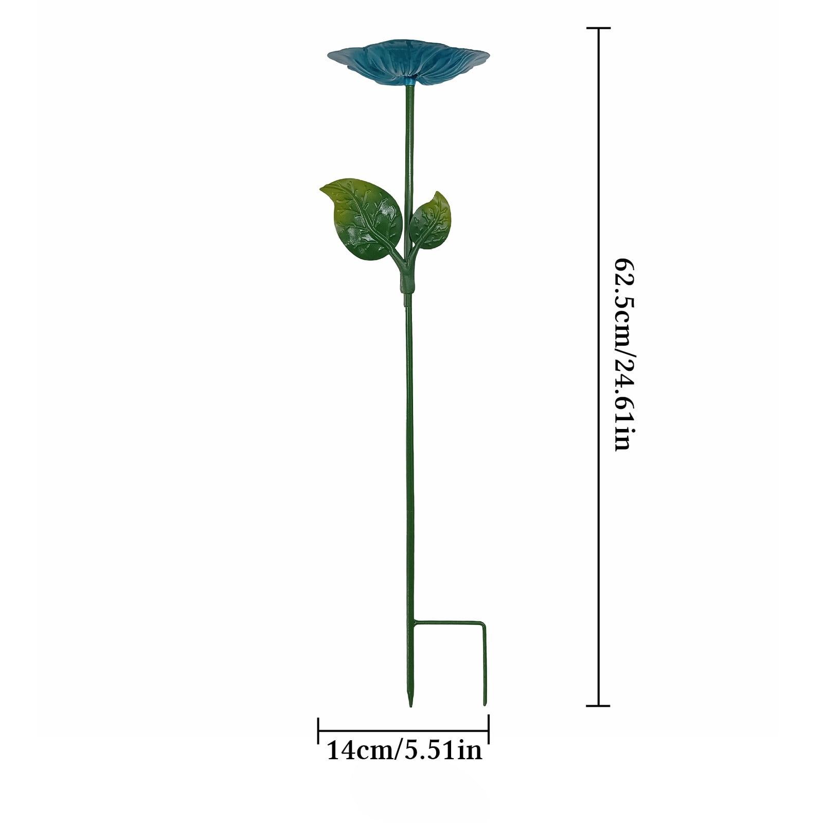 RRJ Bee Butterfly Hummingbird Water Feeder, Outdoor Metal Bird Bath Garden Decoration, Rust-Resistant Courtyard Patio Hanging Feeder for Attracting Pollinators and Wildlife