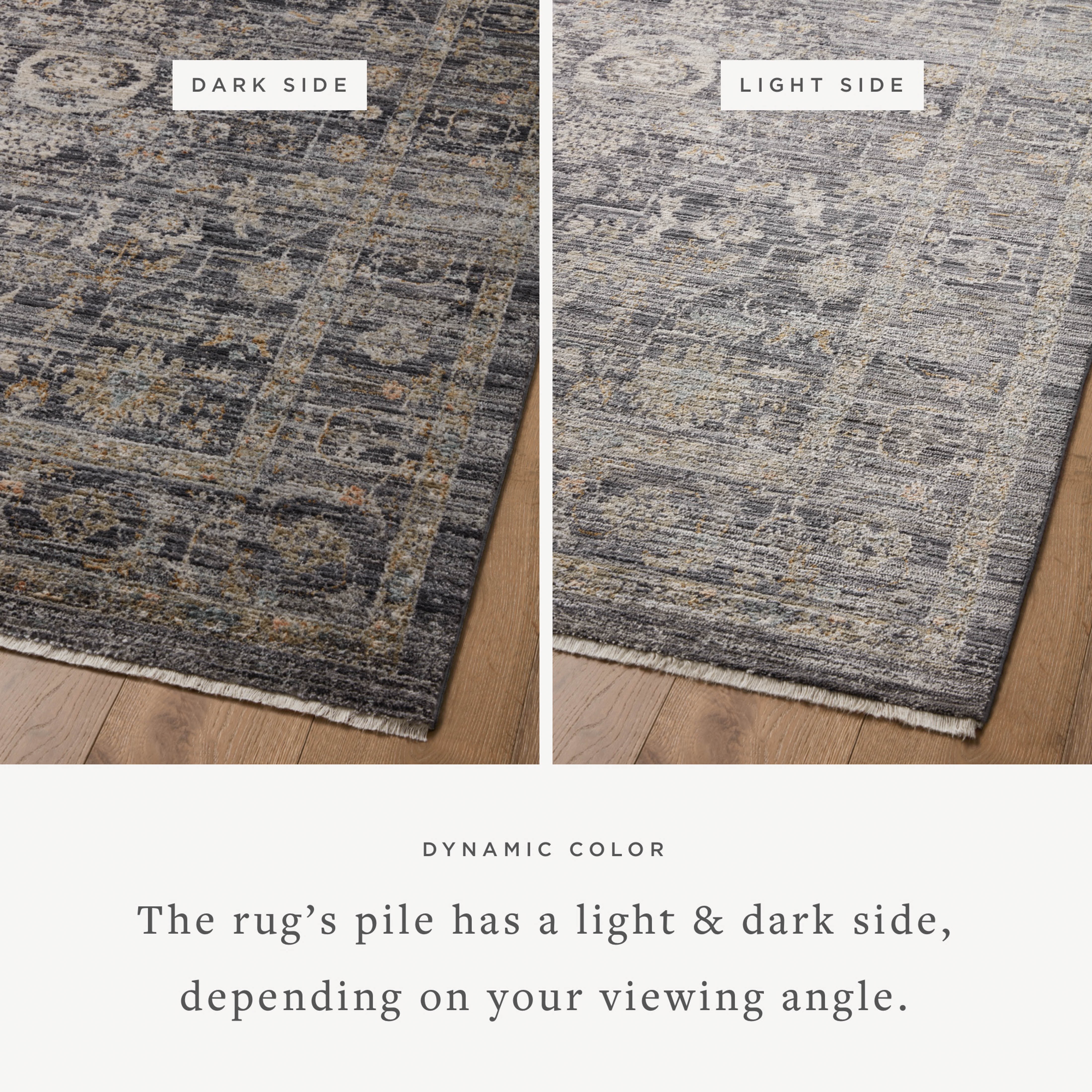 Jean Stoffer x Loloi Katherine Midnight/ Tobacco 2'-7" x 8'-0" Runner Rug