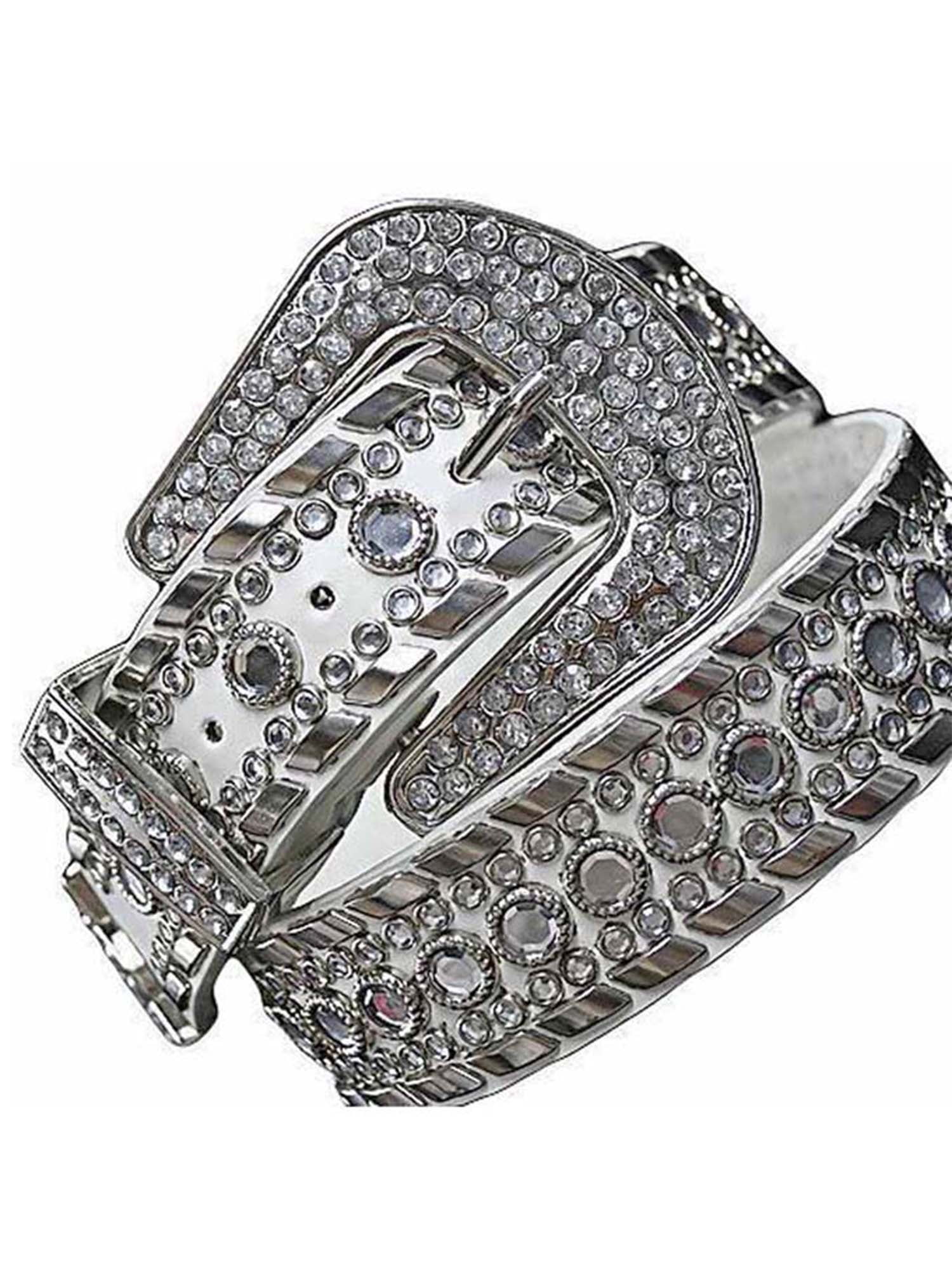 Luxury Divas Rhinestone Studded Western Belt For Women