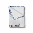 thumbnail image 2 of Watercolor Soft Flannel Fleece Blanket, Blue Flowers and Branches with Leaves Natural Imagery Fine Art Theme, Cozy Plush for Indoor and Outdoor Use, 50" x 70", Royal Blue Pale Blue, by Ambesonne, 2 of 6
