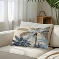 thumbnail image 3 of Palm Tree Beach Throw Pillow Cover, Pillowcase Protectors with Zipper, Breathable Decorative Lumbar Pillow Case Cover, Watercolor Botanical Seaside Pillow Shams for Couch Sofa 16x24Inch, 3 of 8