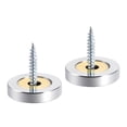 thumbnail image 3 of 25mm Mirror Screws Decorative Cap Cover Nails Polished Stainless Steel 2Pack, 3 of 5