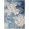 thumbnail image 2 of Nourison Tranquil Floral Navy/Pink 5'3" x 7'3" Area Rug, (5x7), 2 of 8