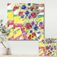 thumbnail image 4 of Designart ' Wildflowers and Vibrant Wild Spring Leaves V ' Modern Canvas Wall Art Print, 4 of 4