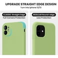 thumbnail image 4 of RIHJIN-Designed for iPhone 11 Phone Case,[Straight Edges][Camera Protection] Silicone Upgraded Shockproof Case with [2X Screen Protectors],Soft Anti-Scratch Microfiber Lining, 6.1 inch, Tea Green, 4 of 4