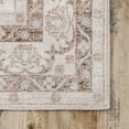 thumbnail image 5 of nuLOOM Tracie SpinClean Machine Washable Floral Medallion Area Rug, 3' x 5', Tracie Peach, 5 of 9