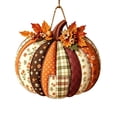 thumbnail image 7 of 1 Piece Pumpkin Shaped Wooden Hanging Sign, 2D Single Side Printed Pendant, Rustic Wall Door Decor for Halloween Thanksgiving Fall Holiday Home Party Decoration, 7 of 7