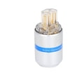 thumbnail image 2 of Conector de alimentación de audio Cobre puro Conector de alimentación chapado en oro de 24 quilates Alimentación de CA y conector de audio HiFi 100-250VF107G hembra, 2 of 5